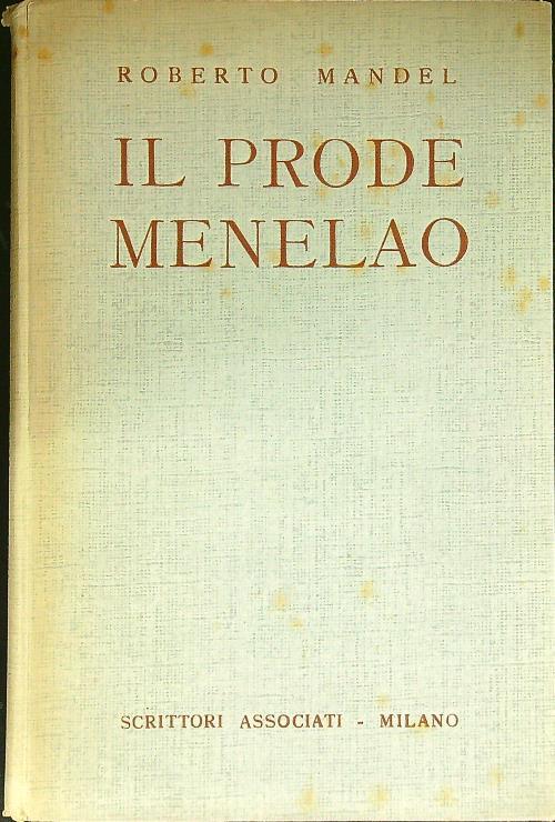 Il prode Menelao - autografato - Roberto Mandel - copertina