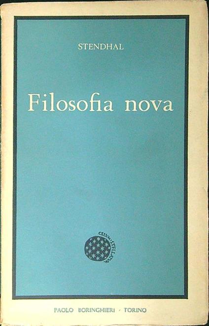 Filosofia nova - Stendhal - copertina