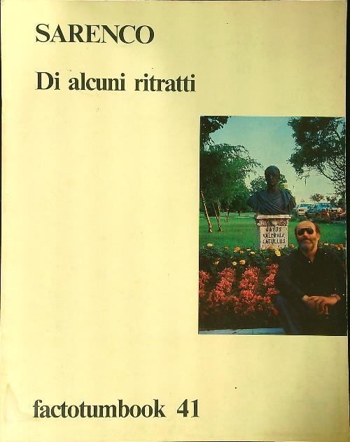 Di alcuni ritratti - Sarenco - copertina