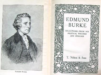 Edmund Burke: Selections from His Political Writings and Speeches - Edmund Burke - copertina