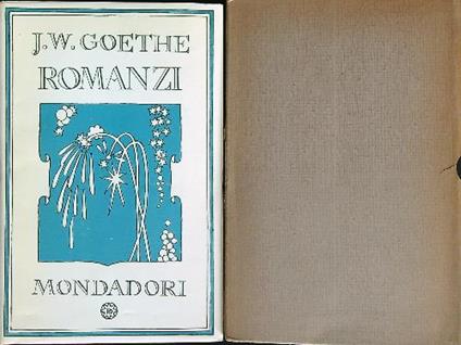 Romanzi - J.W. Goethe - copertina