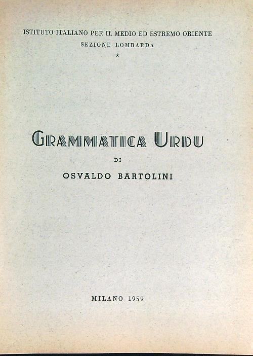 Grammatica Urdu - copertina