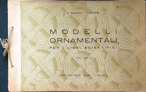 Modelli ornamentali per i licei scientifici vol. III - copertina