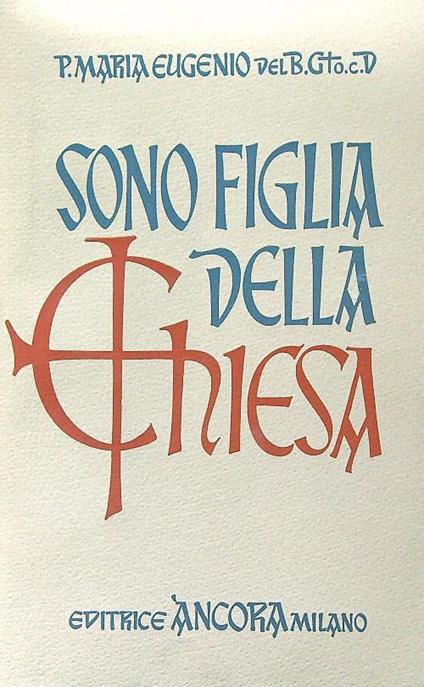 Sono figlia della chiesa - copertina