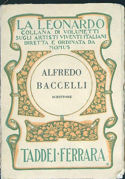 Alfredo Baccelli Scrittore - copertina