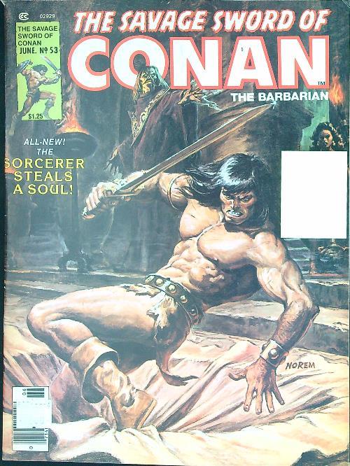 The savage sword of Conan The Barbarian June n. 53 - copertina