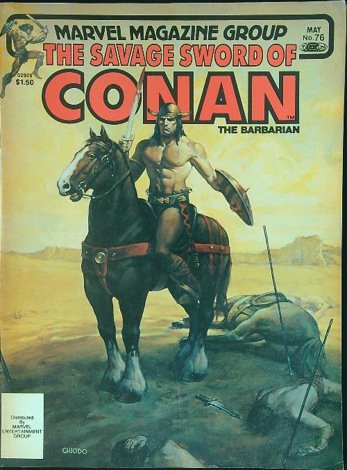 The savage sword of Conan The Barbarian May n. 76 - copertina