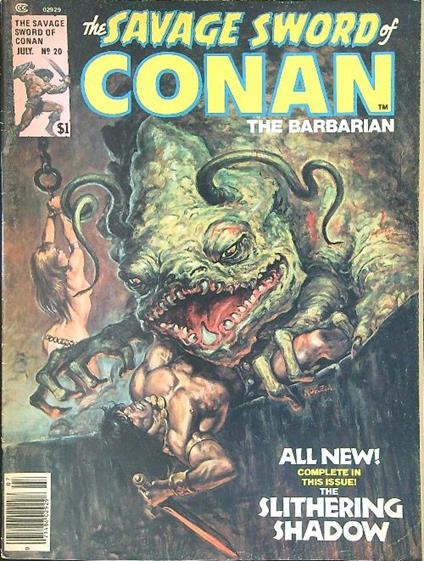 The savage sword of Conan The Barbarian July n. 20 - copertina