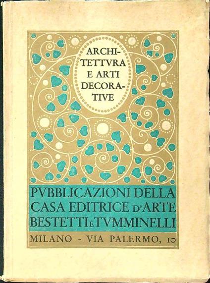 Riviste e pubblicazioni della casa editrice d'arte Bestetti e Tumminelli - copertina