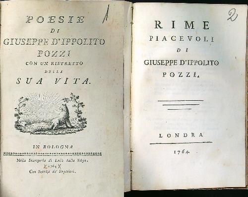 Poesie di Giuseppe d'Ippolito Pozzi - Rime piacevoli di Giuseppe d'Ippolito Pozzi - copertina