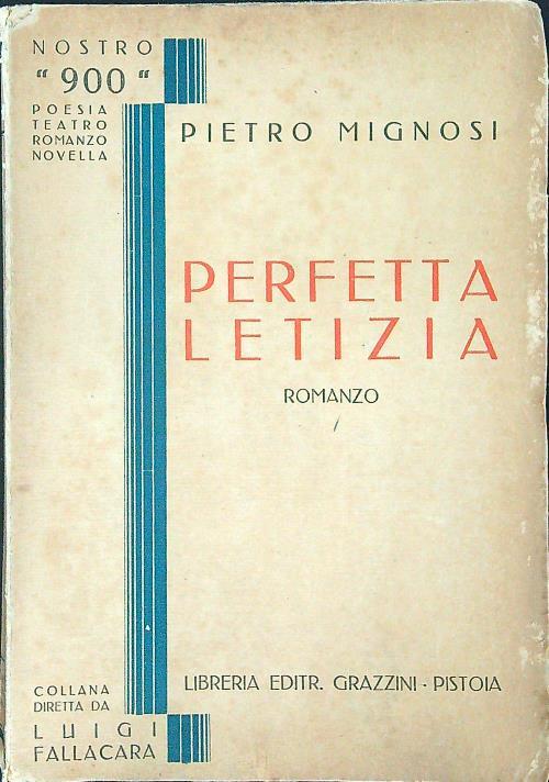 Perfetta Letizia - Pietro Mignosi - copertina