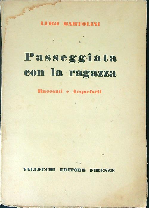 Passeggiata con la ragazza - Luigi Bartolini - copertina