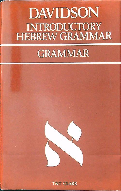 Introductory hebrew grammar - copertina
