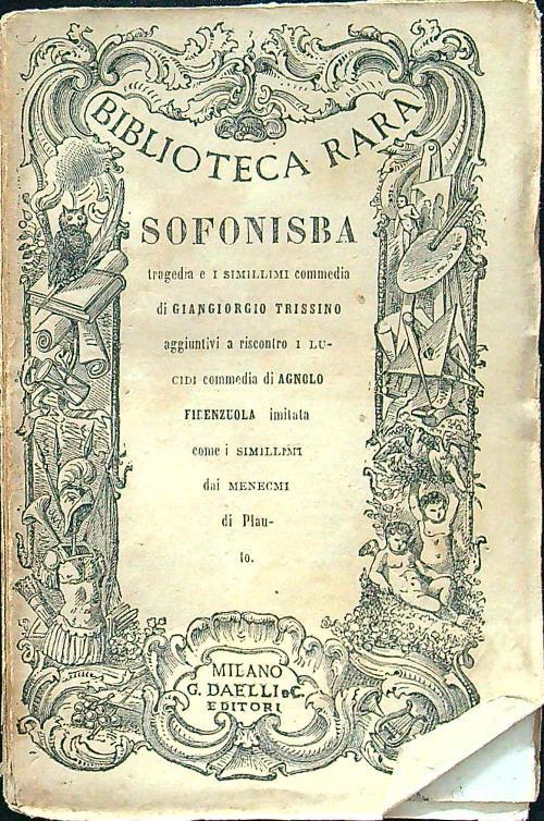 Sofonisba - Giangiorgio Trissino - copertina