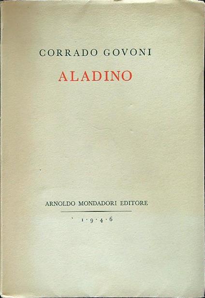 Aladino - Corrado Govoni - copertina