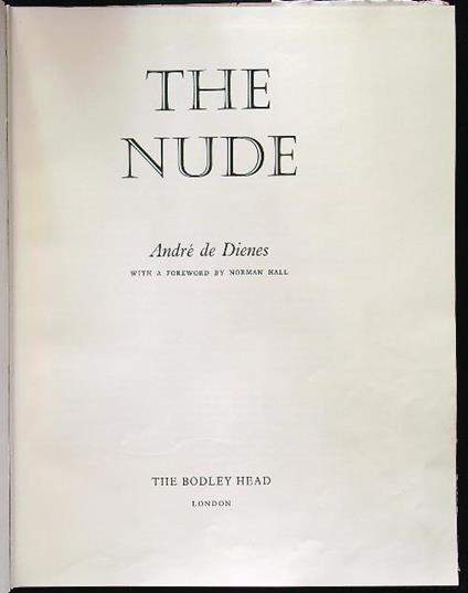 The nude - André de Dienes - copertina