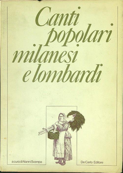 Canti popolare Milanesi e Lombardi - Nanni Svampa - copertina