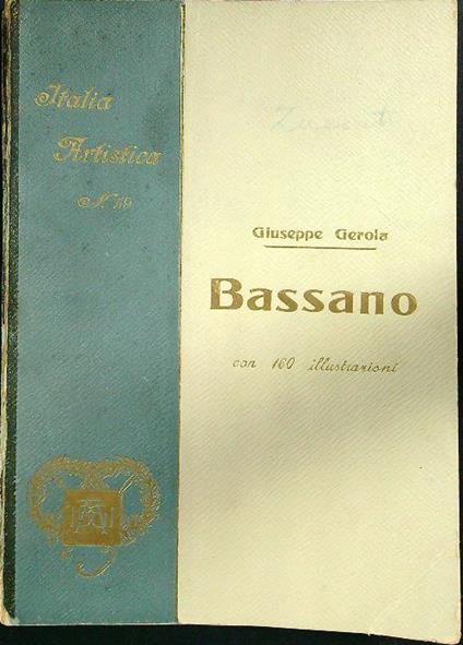 Bassano - Giuseppe Gerola - copertina