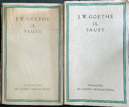 Il Faust 2vv - J.W. Goethe - copertina