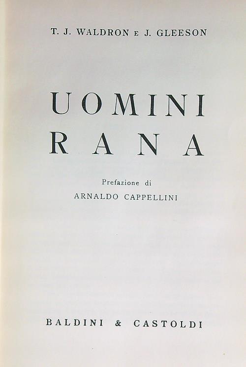 Uomini rana - copertina