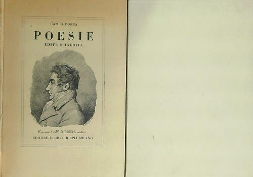 Poesie edite e inedite - Carlo Porta - copertina