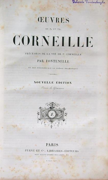 Oeuvres - Pierre Corneille - copertina