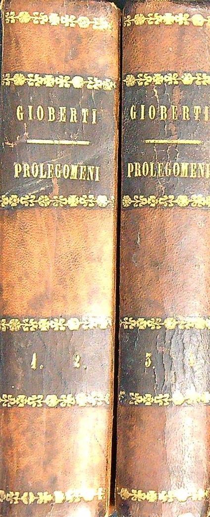 Prolegomeni del primato morale e civile degli italiani. 4 Tomi in 2 volumi - Vincenzo Gioberti - copertina