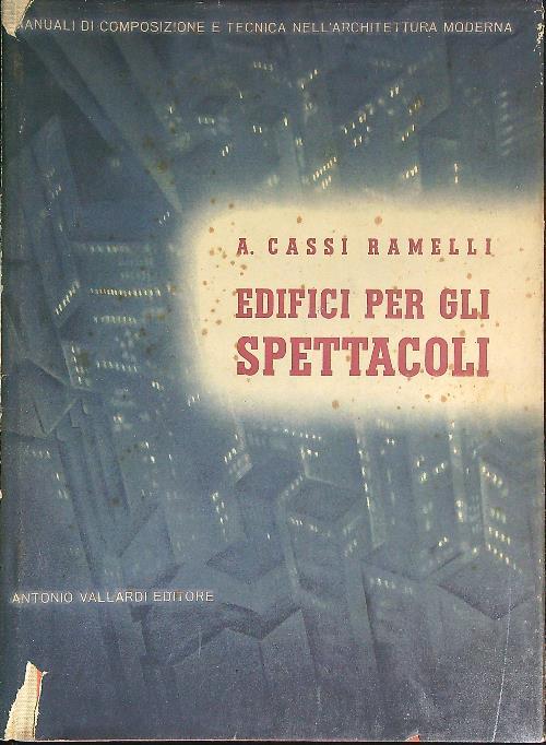 Edifici per gli spettacoli - Alberto Melis - copertina