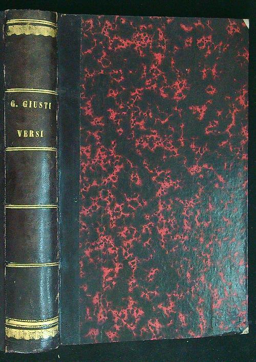 Versi - G. Giusti - copertina