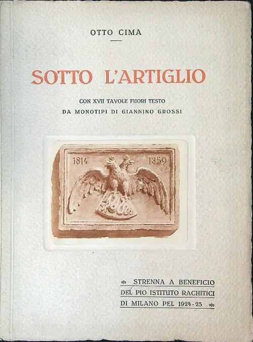 Sotto l'artiglio - Otto Cima - copertina