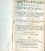 Dictionnaire portatif des beaux-arts, ou Abrégé de ce qui concerne