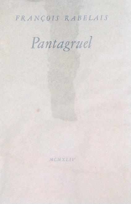 Pantagruel - François Rabelais - copertina