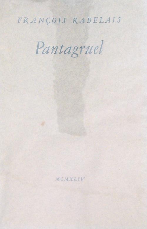 Pantagruel - François Rabelais - copertina