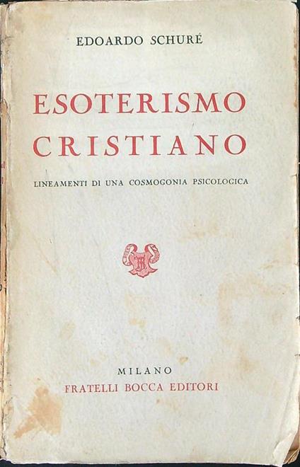 Esoterismo Cristiano - Edouard Schuré - copertina