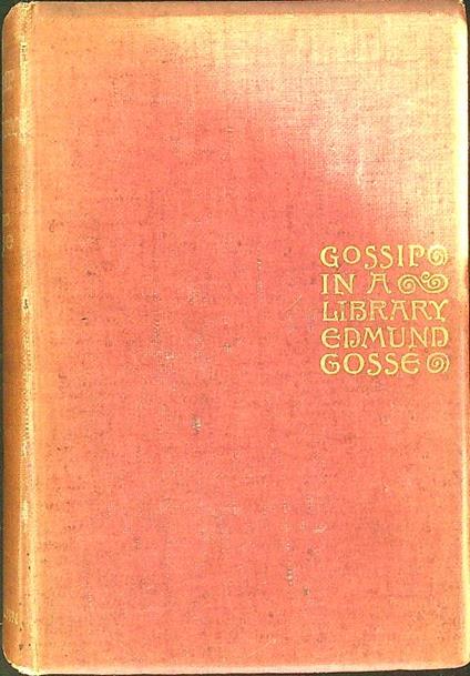 Gossip in a library - Edmund Gosse - copertina