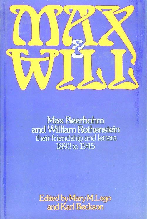 Max and Will - Max Beerbohm - copertina