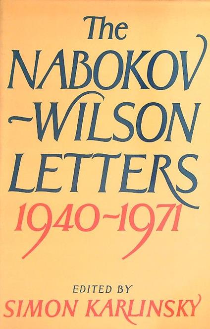The Nabokov-Wilson letters - Simon Karlinsky - copertina