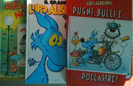 Lupo Alberto Pugni, bulli pollastre- il grande Lupo Alberto - Novelas. 3vv - Silver - copertina