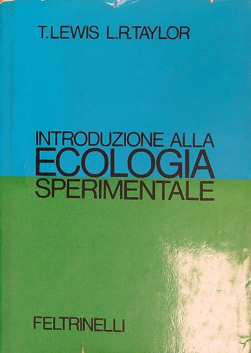 Introduzione alla ecologia sperimentale - T. Lewis - copertina