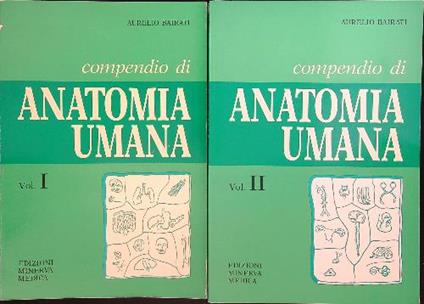 Compendio anatomia umana 2 vv - Aurelio Bairati - copertina
