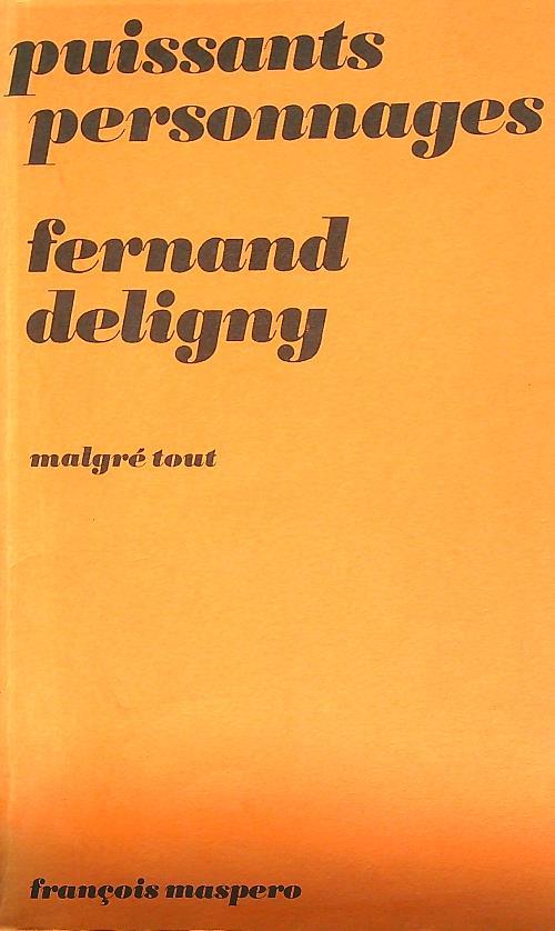 Puissants personnages - Fernand Deligny - copertina