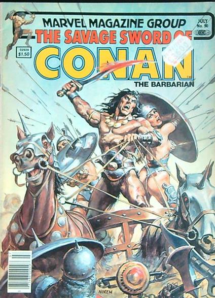 The savage sword of Conan vol 1 no 90 / July 1983 - copertina