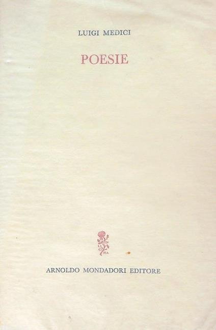 Poesie - Luigi Medici - copertina