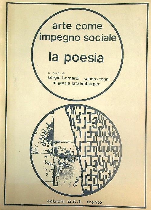 Arte come impegno sociale. La poesia - copertina