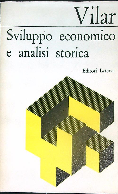 Sviluppo economico e analisi storica - Pierre Vilar - copertina