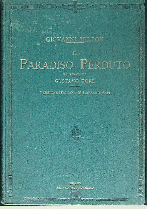 Il Paradiso perduto - Giovanni Milton - copertina