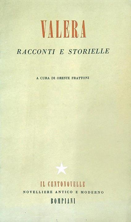 Racconti e storielle - Juan Valera - copertina