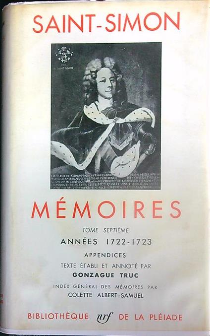 Memoires VII - Claude-Henri de Saint-Simon - copertina