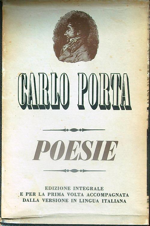 Poesie - Carlo Porta - copertina