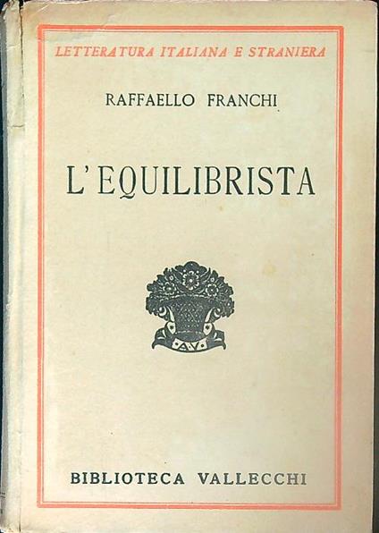 L' equilibrista - Raffaello Franchi - copertina